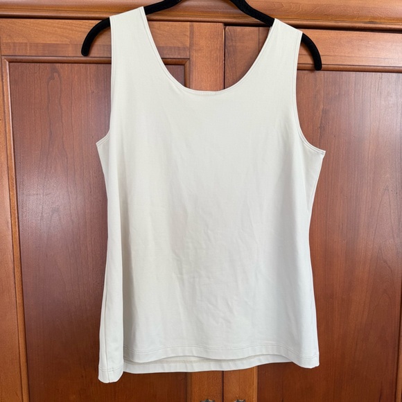 Chico's Putty Microfiber Contemporary Stretch Sleeveless‎ Tank Women's Large NEW - Picture 4 of 8